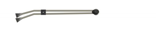 ST54.2 TWIN LANCE WITHOUT HANDLE, 650mm, 1/4" F, WITH ST10 NOZZLE PROTECTORS, SIDE HANDLE AND BEND