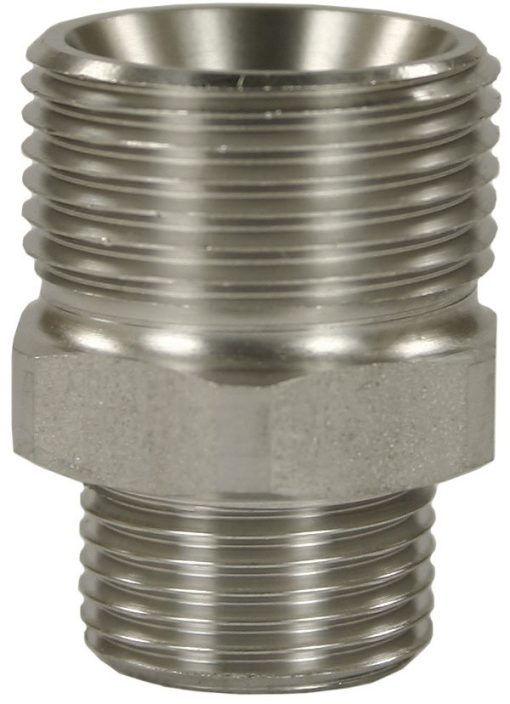 Quick Screw Nipple Adaptor SS M22M:1/4"M